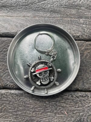 One Piece Silver Keychain