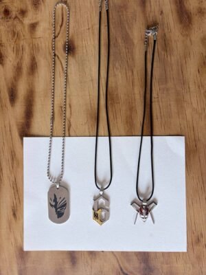 Bleach anime necklaces Hollow Ichigo dog tag Grimmjow number emblem Ichigo full hollow mask kaizoq anime merc kaizoku realm anime store uganda