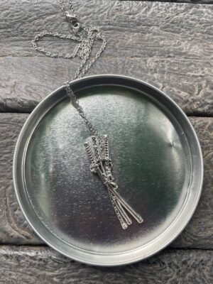 Katana Necklaces Metallic Silver anime collectible kaizoq anime merc, kaizoku realm anime store uganda