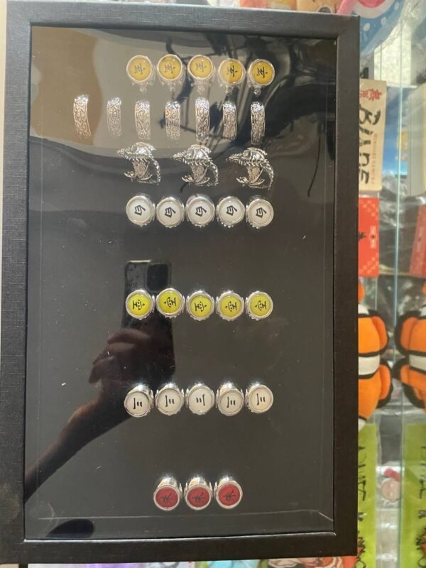 Akatsuki Rings Red and White anime ring set kaizoq anime merc, kaizoku realm anime store uganda