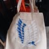 Attack on Titan bag Uganda white cloth anime Wings of Freedom