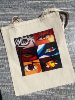 Anime bag Uganda cream cloth Gojo Eren Itachi Akaza eyes