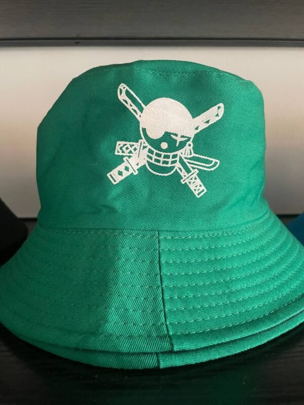 Caps (12) One Piece Green Bucket Cap – Premium Anime Hat for Straw Hat Pirates Fans One Piece Green Bucket Cap anime accessory kaizoq anime merc, kaizoku realm anime store uganda