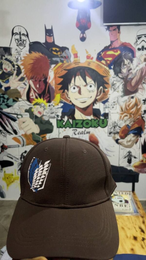 Caps (17) AOT Wings of Freedom Black Cap โ Premium Attack on Titan Anime Hat AOT Wings of Freedom Black Cap anime accessory kaizoq anime merc, kaizoku realm anime store uganda