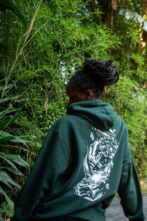 One piece green hoodie