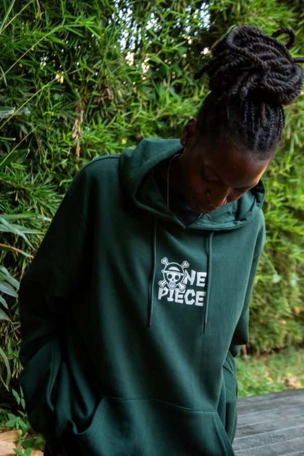 One piece green hoodie
