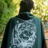 One piece green hoodie