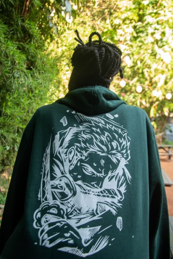 One piece green hoodie