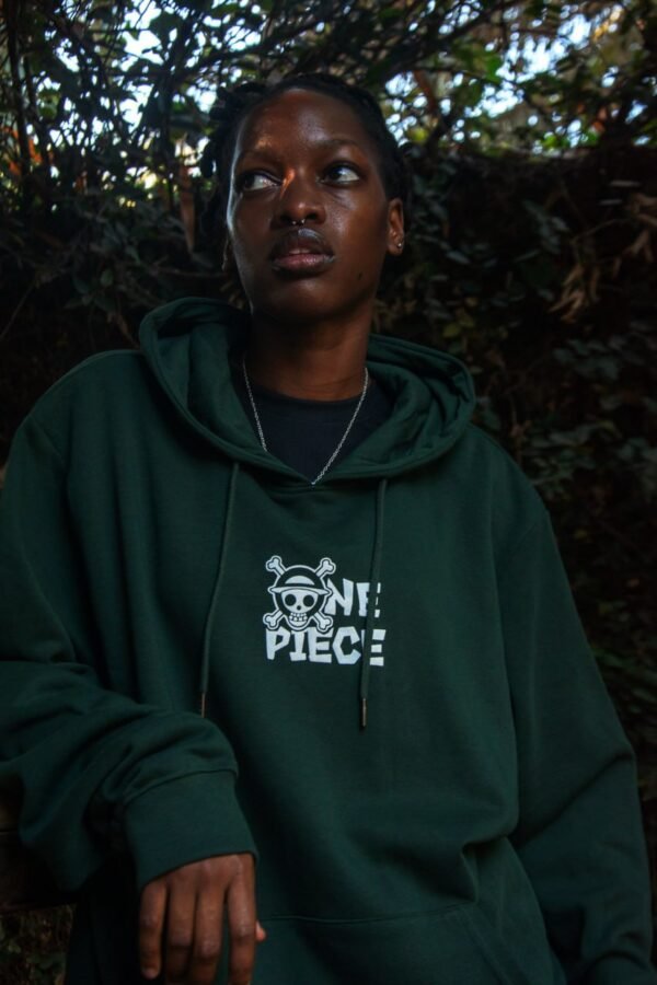 One piece green hoodie