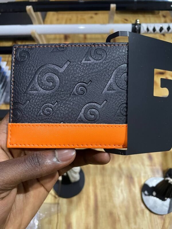 Hidden Leaf Wallet orange Naruto color collectible anime accessory kaizoq anime merc, kaizoku realm anime store uganda