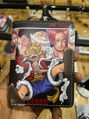 One Piece wallet Uganda Luffy Gear 5 Black anime collectible