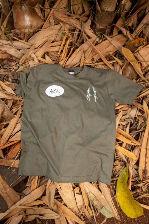 Jin Woo Arise T-shirt olive green anime design