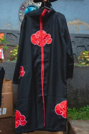Akatsuki Coat black cloak with red cloud design ug, uganda