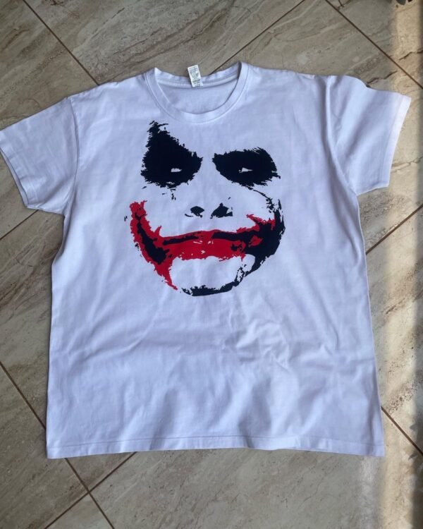 Joker White T-Shirt anime accessory kaizoq anime merc, kaizoku realm anime store uganda