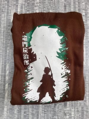 Tanjiro Brown T-Shirt anime accessory kaizoq anime merc, kaizoku realm anime store uganda