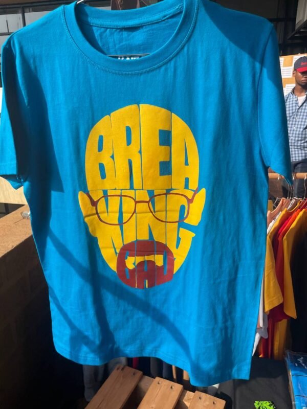 Breaking Bad Blue T-Shirt anime accessory kaizoq anime merc, kaizoku realm anime store uganda