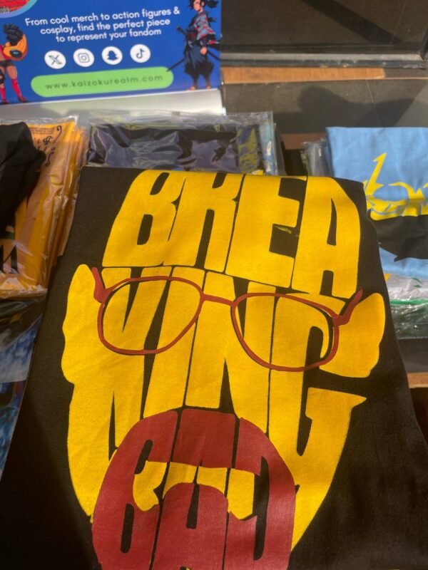 clothings (41) Breaking Bad Black T-Shirt anime accessory kaizoq anime merc, kaizoku realm anime store uganda