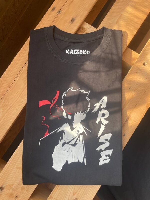 Jin Woo Arise T-shirt black anime premium design