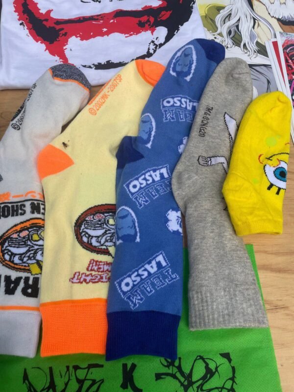 Anime-themed socks comfortable stylish kaizoq anime merc, kaizoku realm anime store uganda