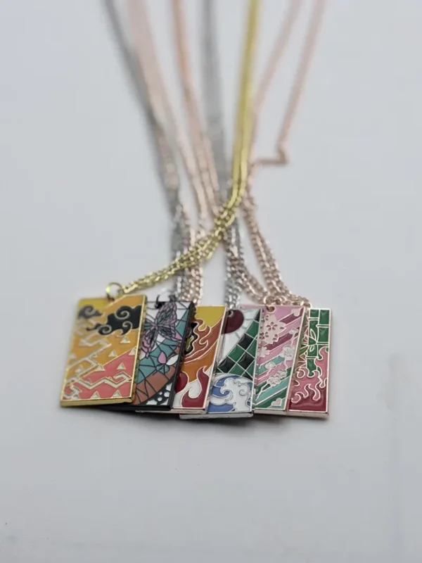 Accessories2 (105) Hashira & Demon Slayer Collection Necklaces – Zenitsu, Nezuko, Giyu, Rengoku & Tanjiro Anime Pendants Set