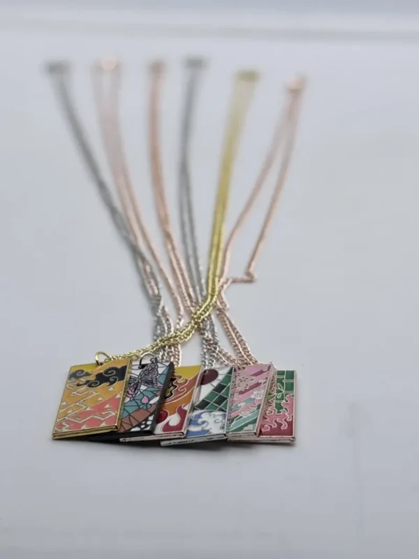 Accessories2 (107) Hashira & Demon Slayer Collection Necklaces – Zenitsu, Nezuko, Giyu, Rengoku & Tanjiro Anime Pendants Set