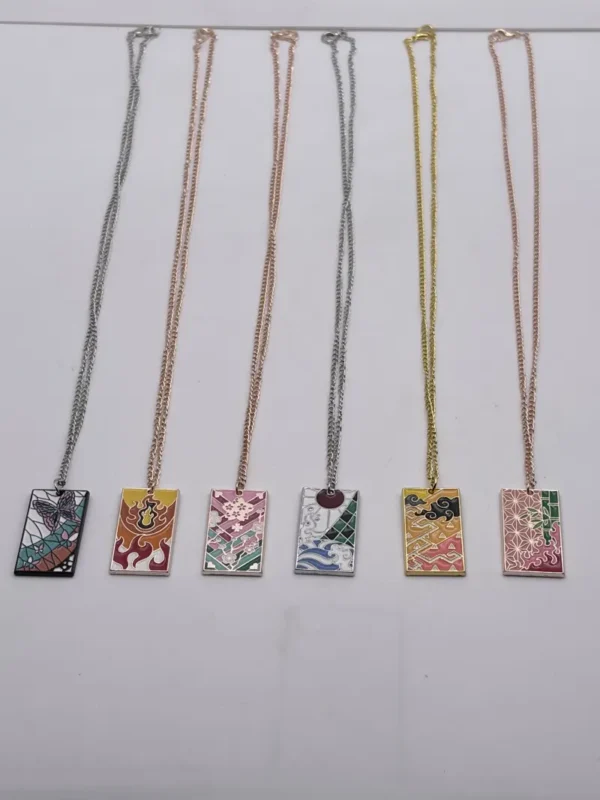 Accessories2 (89) Hashira & Demon Slayer Collection Necklaces – Zenitsu, Nezuko, Giyu, Rengoku & Tanjiro Anime Pendants Set