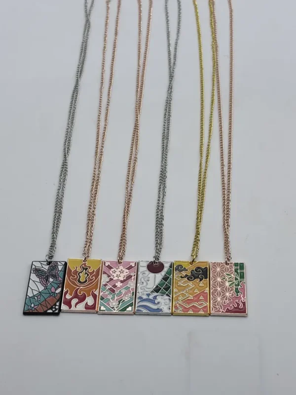 Accessories2 (90) Hashira & Demon Slayer Collection Necklaces – Zenitsu, Nezuko, Giyu, Rengoku & Tanjiro Anime Pendants Set