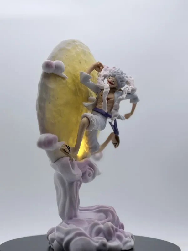 Figurines2 (110) Luffy Gear 5 Sun God Nika Figurine – Glow in the Dark Jumping Anime Statue