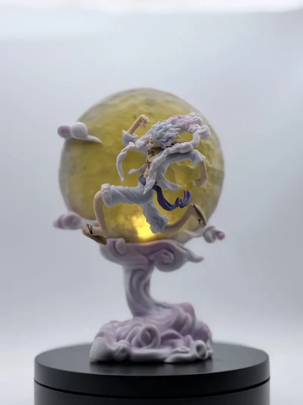 Figurines2 (114) Luffy Gear 5 Sun God Nika Figurine – Glow in the Dark Jumping Anime Statue