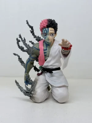 Figurines2 (45) Shop Akaza figurine from Demon Slayer Infinity Castle arc featuring emotional final moment design. High-detail anime collectible for fans and display.