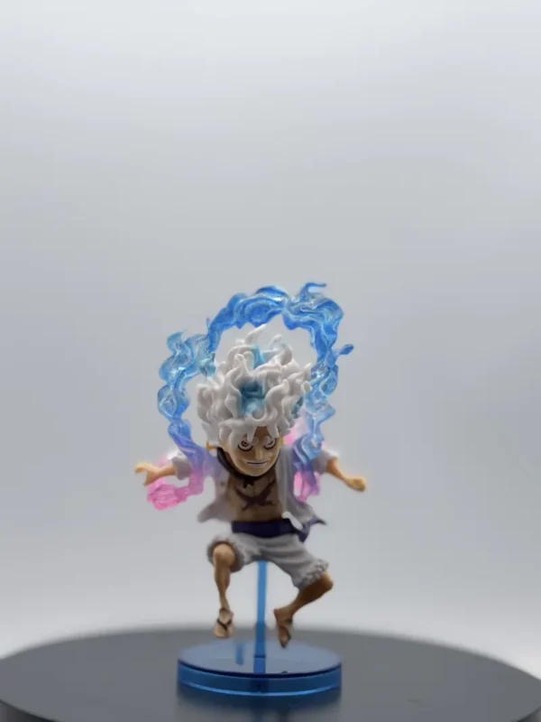 Luffy Gear 5 Mini Full Scale Figurine – Sun God Nika One Piece Collectible Statue