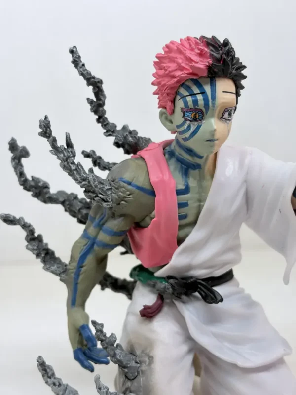 Figurines3 (59) Shop Akaza figurine from Demon Slayer Infinity Castle arc featuring emotional final moment design. High-detail anime collectible for fans and display.