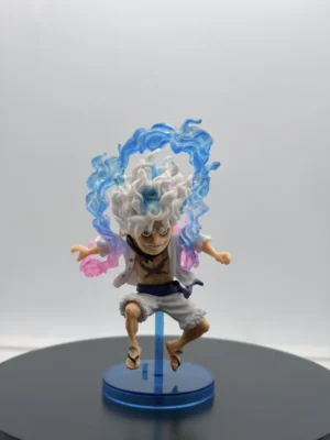 figurines (170) Luffy Gear 5 Mini Full Scale Figurine – Sun God Nika One Piece Collectible Statue