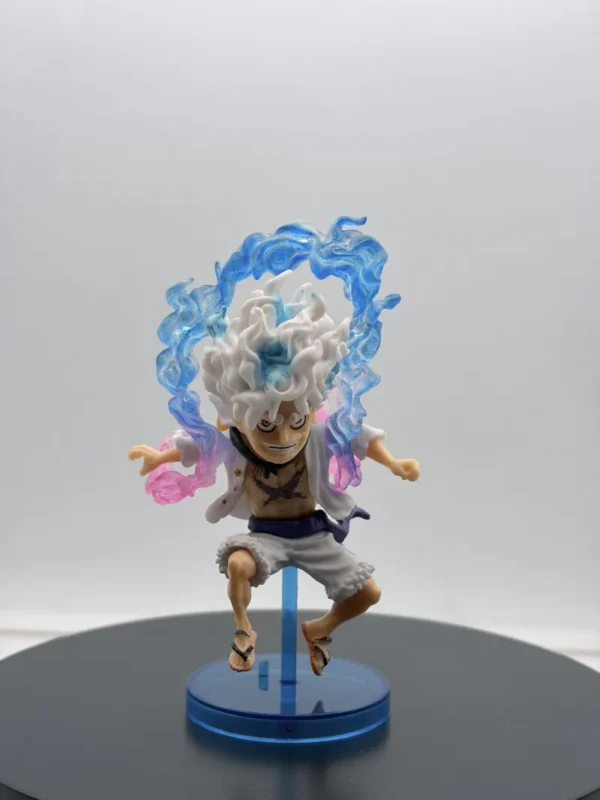Luffy Gear 5 Mini Full Scale Figurine – Sun God Nika One Piece Collectible Statue