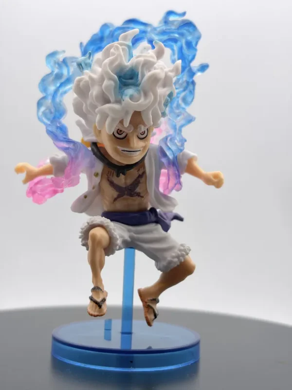 Luffy Gear 5 Mini Full Scale Figurine – Sun God Nika One Piece Collectible Statue