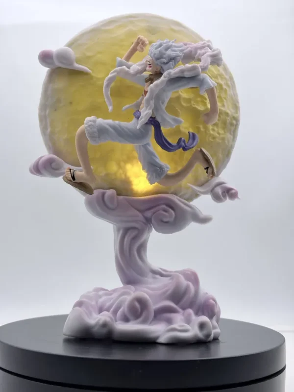 figurines (195) Luffy Gear 5 Sun God Nika Figurine – Glow in the Dark Jumping Anime Statue