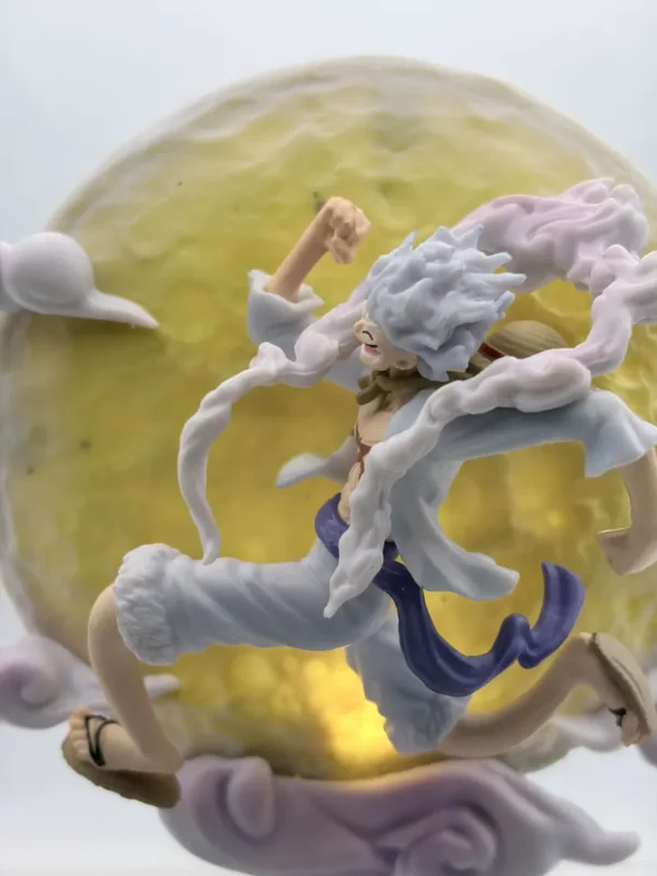 figurines (196) Luffy Gear 5 Sun God Nika Figurine – Glow in the Dark Jumping Anime Statue