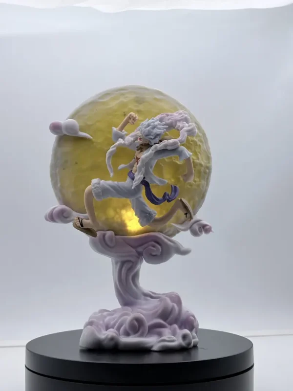figurines (202) Luffy Gear 5 Sun God Nika Figurine – Glow in the Dark Jumping Anime Statue